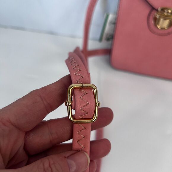 AR New York NEW Smartphone Crossbody Purse Bag Thin NEW Vegan Leather Pink - Picture 5 of 11